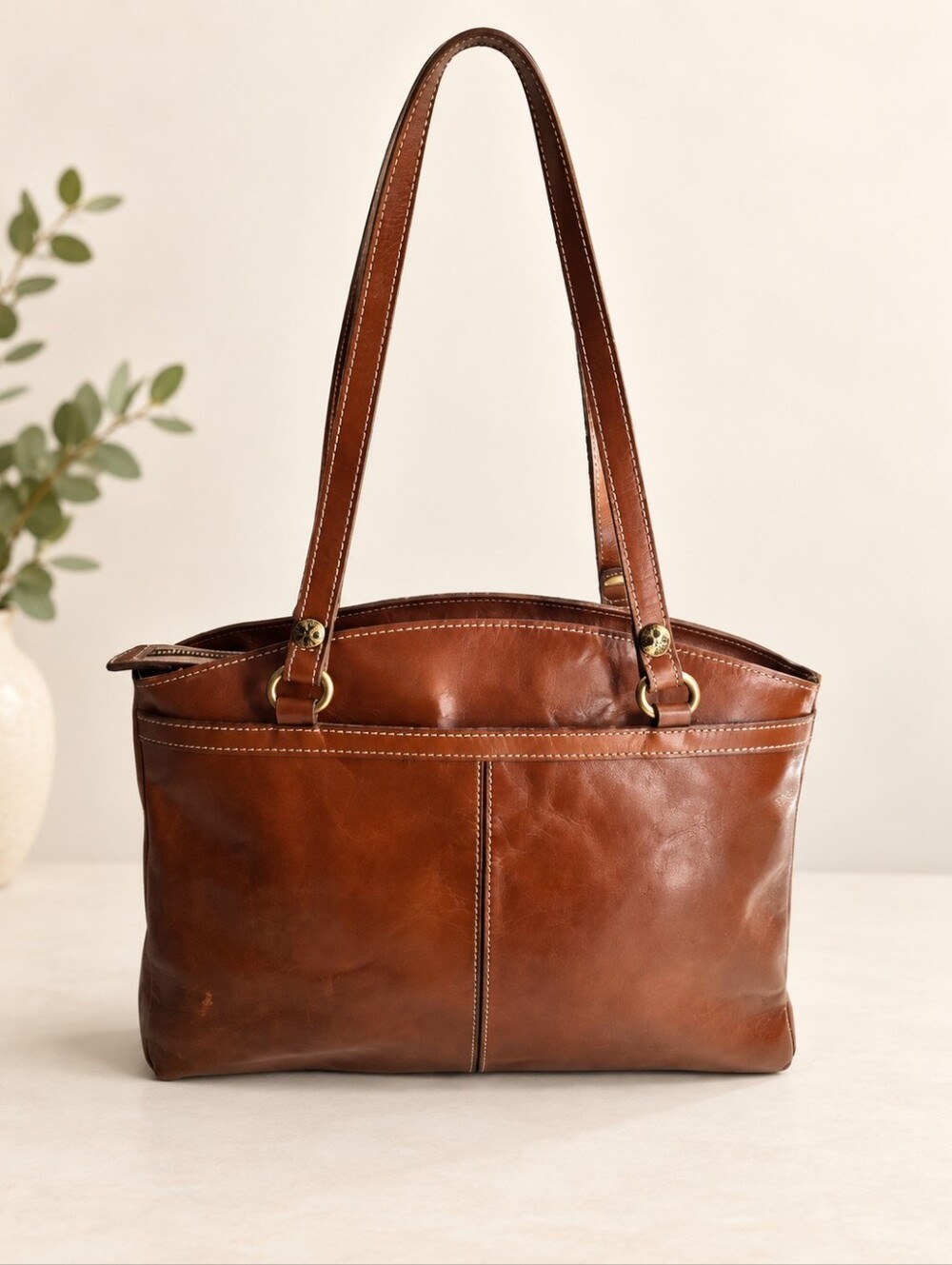 Patricia Nash Poppy Leather Tote Bag Great Condition
